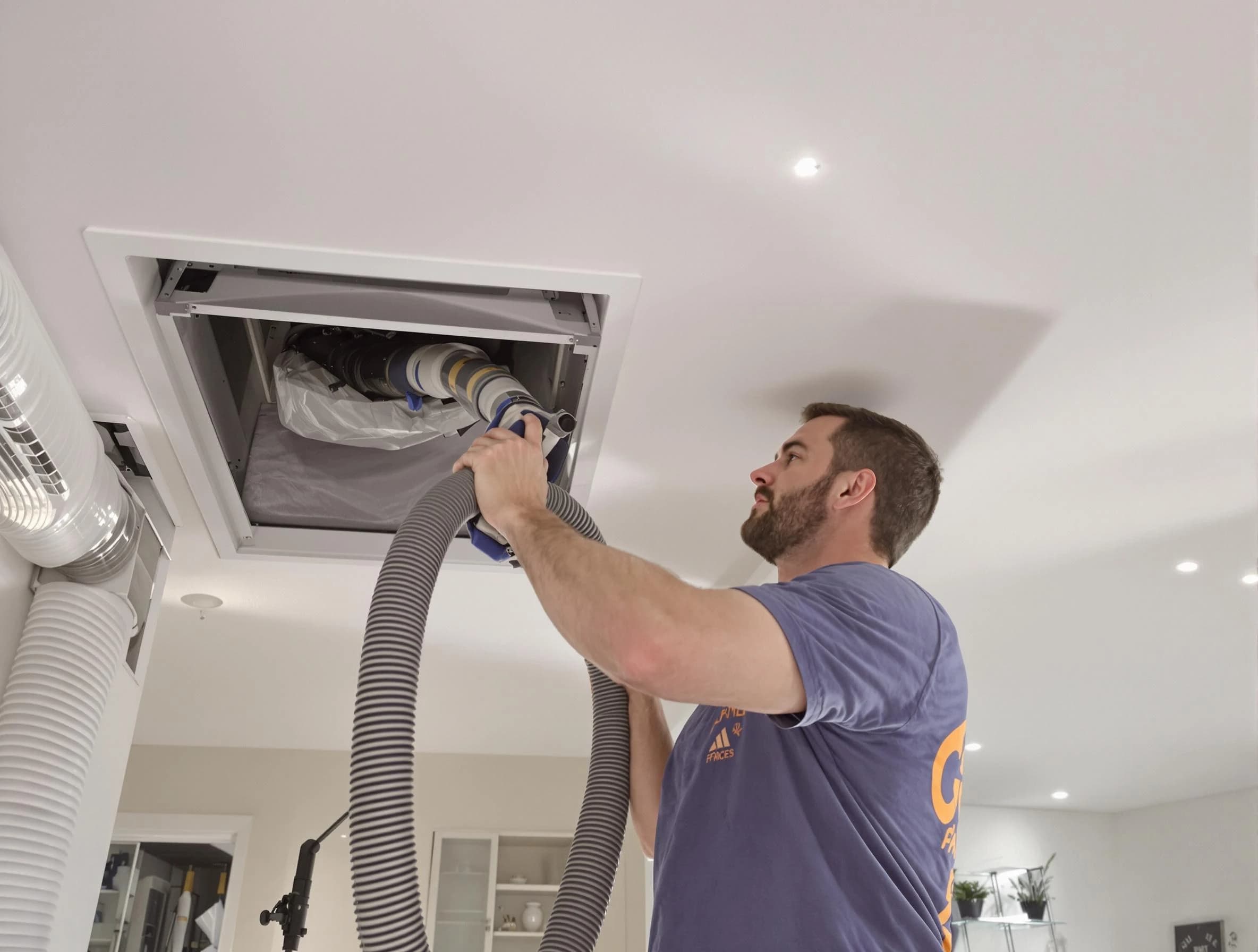 Precision indoor duct cleaning by Fairfield Air Duct Cleaning in Fairfield