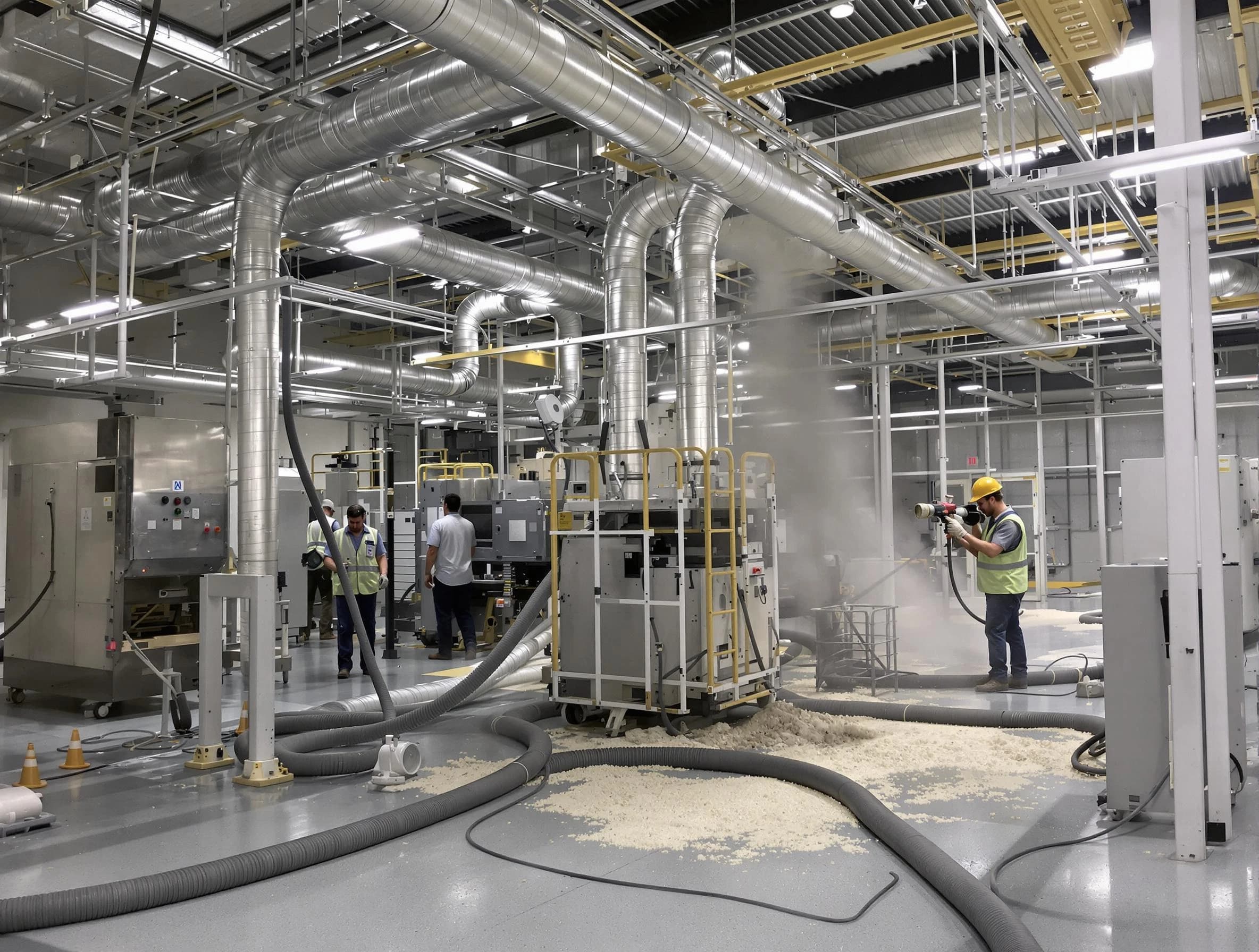 Heavy-duty industrial duct cleaning by Fairfield Air Duct Cleaning in Fairfield