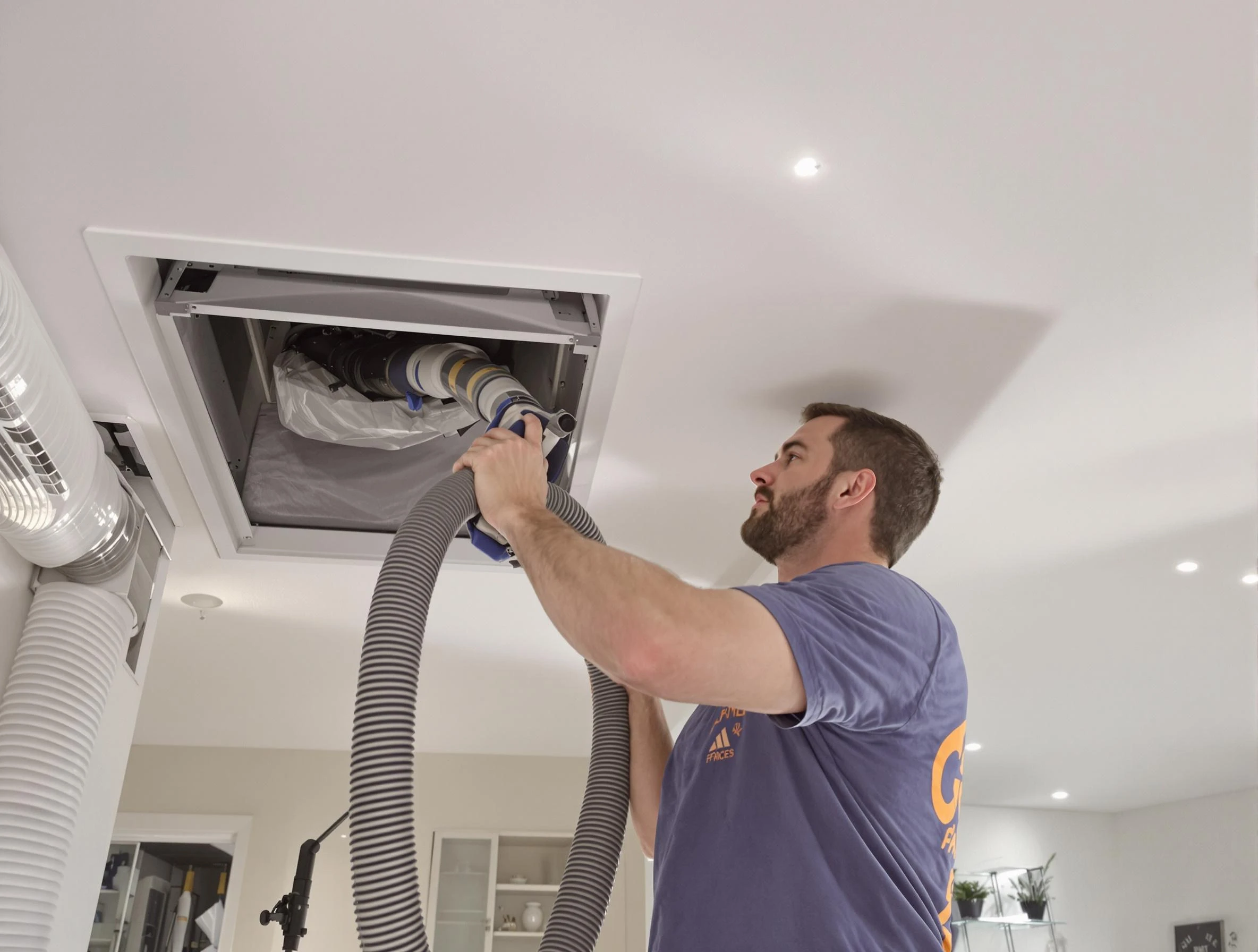 Precision indoor duct cleaning by Fairfield Air Duct Cleaning in Fairfield